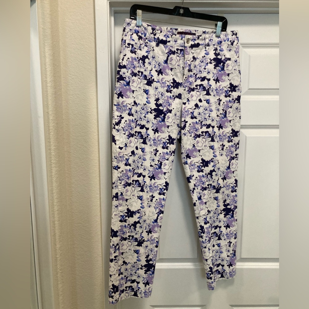 LTS Denim Purple & White Floral Jeams